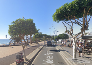 Tourists fight in Puerto del Carmen