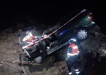 Two cars flip yesterday