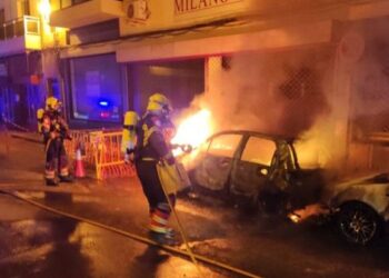 Two cars set on fire