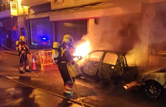 Two cars set on fire
