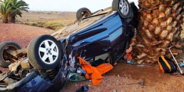 Two injured in car crash