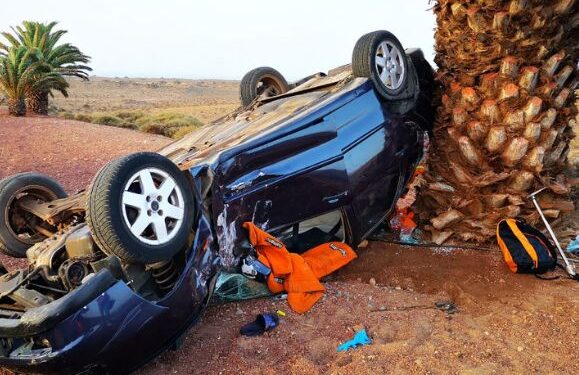 Two injured in car crash