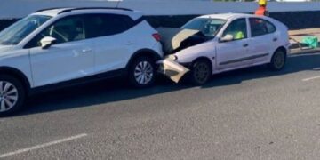 Two injured in collision in Playa Blanca