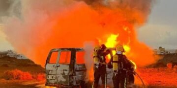 Van fire