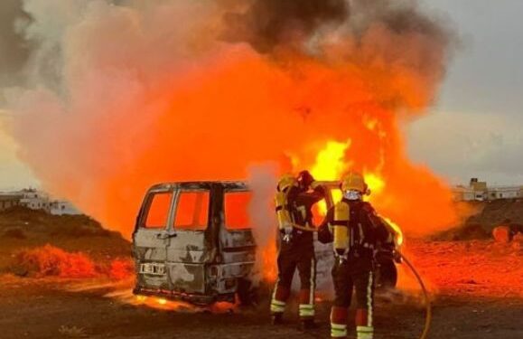 Van fire
