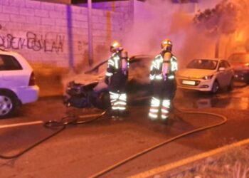 Vehicle fire in Arrecife