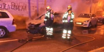 Vehicle fire in Arrecife