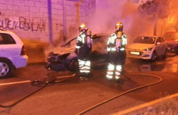 Vehicle fire in Arrecife