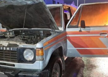 Vehicle fire in Playa Honda