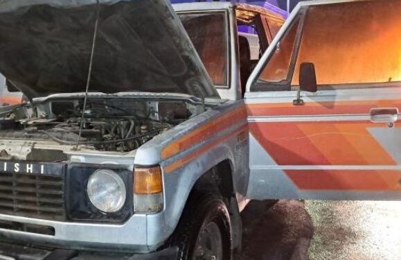 Vehicle fire in Playa Honda