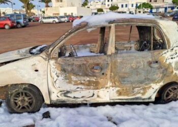 Vehicle fires in Arrecife