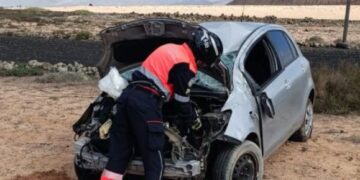 Vehicle flips on the LZ-20