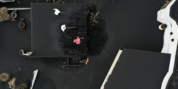 First volcano victim