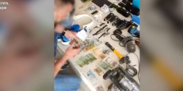 Villa burglar caught