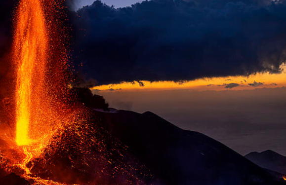 Volcano losing force