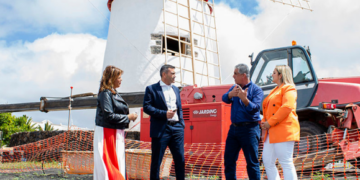 Windmill facelift in Teguise